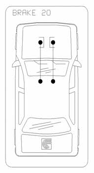 104652 Telco Parking brake cable left
