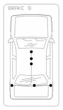 104722 Telco Parking brake cable left