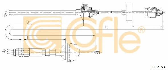 Clutch cable Citroen: 112153 Telco Clutch cable