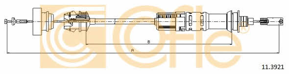 Clutch cable Fiat Ulysse: 113921 Telco Clutch cable