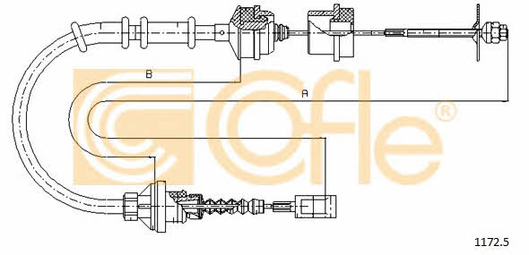 Clutch cable Fiat Ducato: 11725 Telco Clutch cable