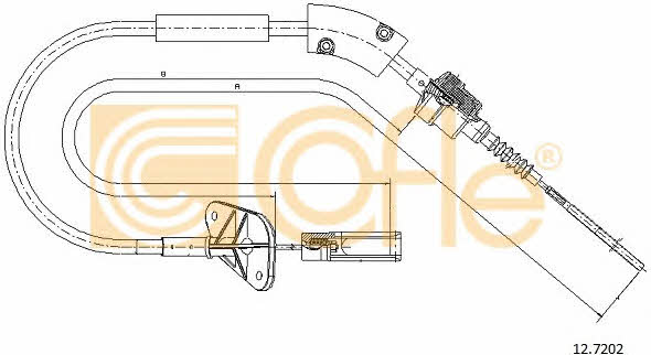 Clutch cable Fiat 500: 127202 Telco Clutch cable