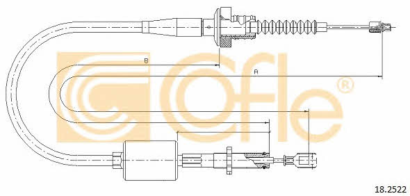 Clutch cable Hyundai Atos: 182522 Telco Clutch cable