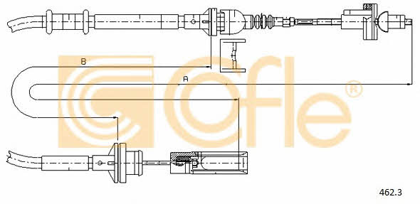 Clutch cable Fiat Marea: 4623 Telco Clutch cable