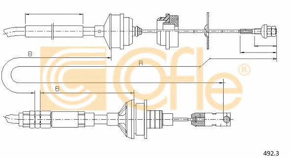 Clutch cable Fiat Ulysse: 4923 Telco Clutch cable