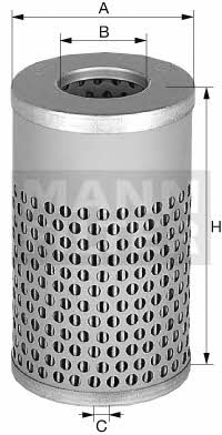 Hydraulic filter Mann-Filter H 617 N