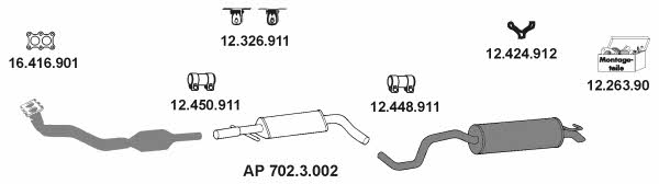 Eberspaecher AP_2395 Exhaust system AP2395