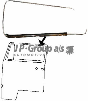 Jp Group 8186002486 Trim door frame, right, Brazil 8186002486