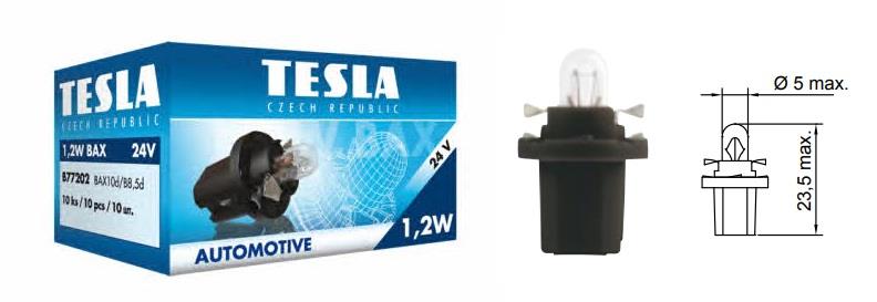 Tesla B77202 Glow bulb BAX 24V 1,2W B77202