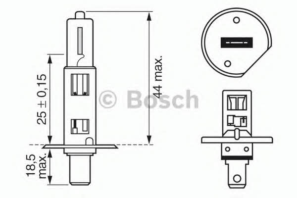 Bosch Halogen lamp Bosch Xenon Blue 12V H1 55W – price 18 PLN