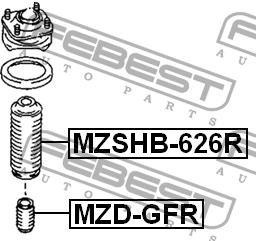 Buy Febest MZSHB626R – good price at EXIST.AE!