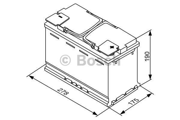 Bosch Battery Bosch 12V 70Ah 760A(EN) R+ – price