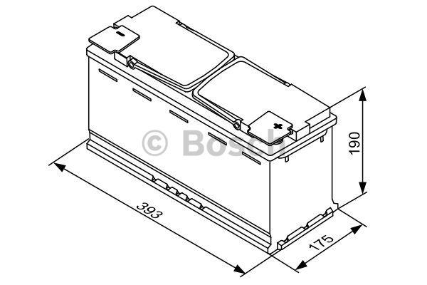 Battery Bosch 12V 105Ah 950A(EN) R+ Bosch 0 092 S60 150