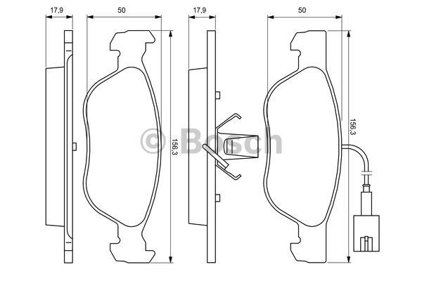 Bosch Brake pad set – price [object Object] PLN