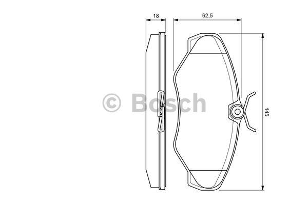 Bosch Brake pad set – price [object Object] PLN