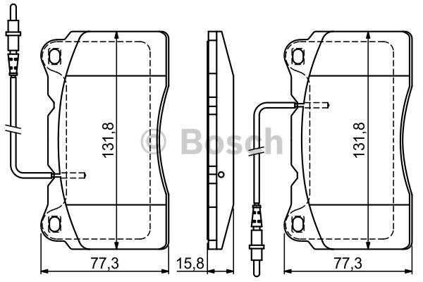 Bosch Brake pad set – price 213 PLN