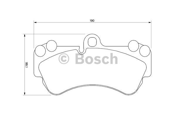 Bosch Brake pad set – price 277 PLN