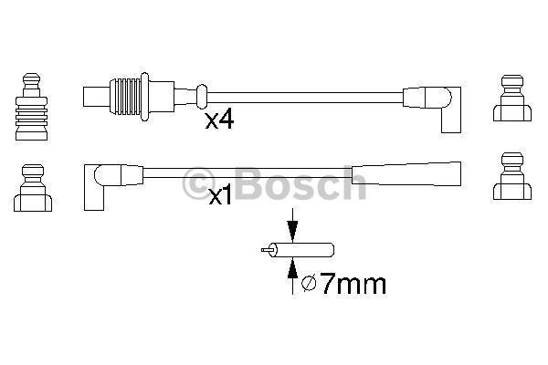 Ignition cable kit Bosch 0 986 356 883