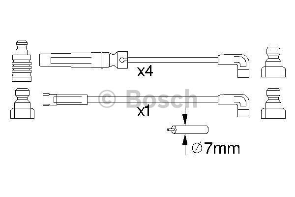 Ignition cable kit Bosch 0 986 356 975