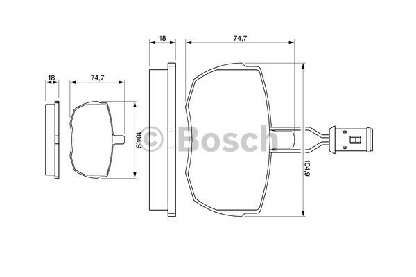 Bosch Brake pad set – price [object Object] PLN