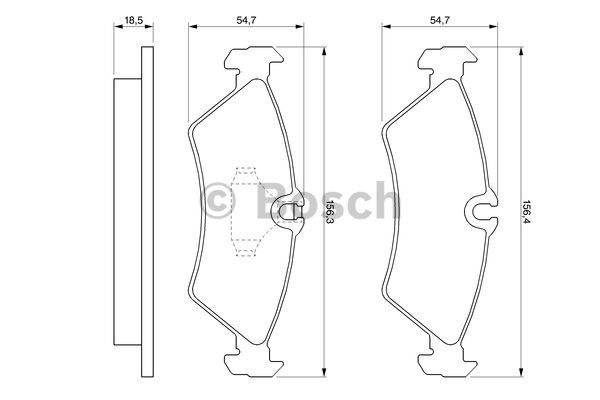 Bosch Brake pad set – price 138 PLN