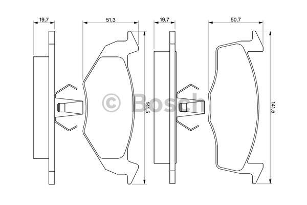 Bosch Brake pad set – price 112 PLN