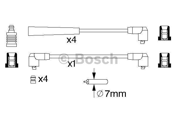 Ignition cable kit Bosch 0 986 356 719