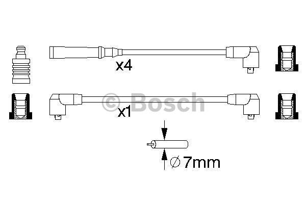 Ignition lead set Bosch 0 986 356 720