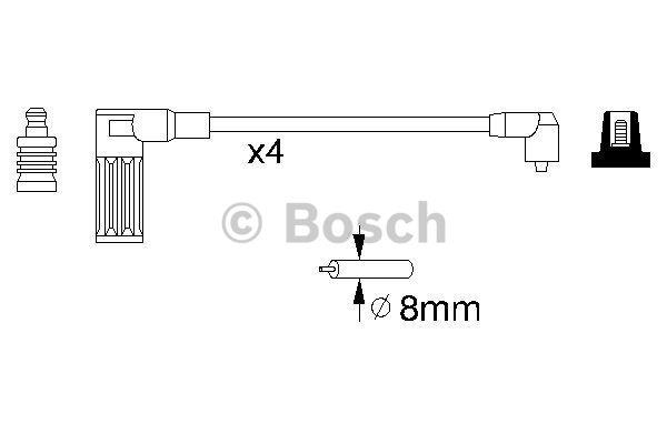 Ignition cable kit Bosch 0 986 356 738