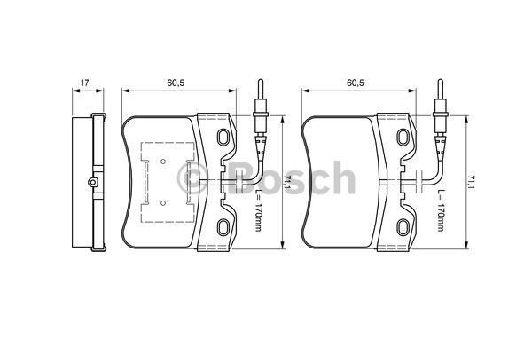 Bosch Brake pad set – price [object Object] PLN