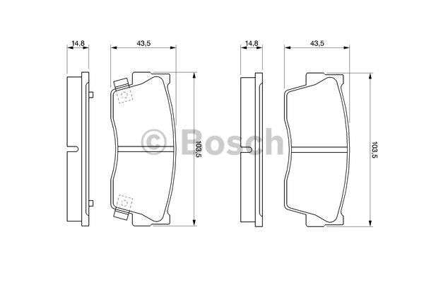 Bosch Brake pad set – price [object Object] PLN