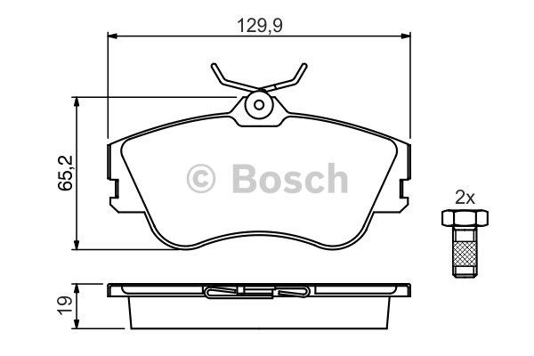 Bosch Brake pad set – price 148 PLN