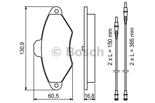 Bosch Brake pad set – price [object Object] PLN