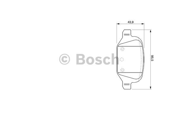 Bosch Brake pad set – price 105 PLN