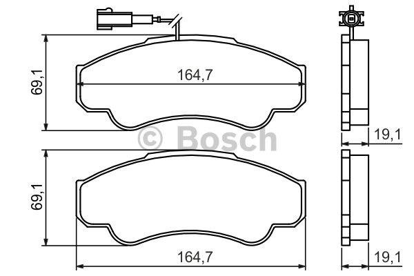 Bosch Brake pad set – price 193 PLN