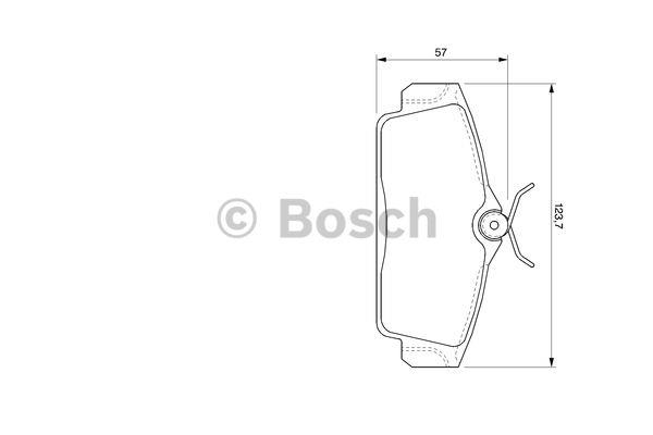 Bosch Brake pad set – price 116 PLN