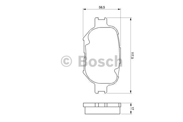 Bosch Brake pad set – price 142 PLN