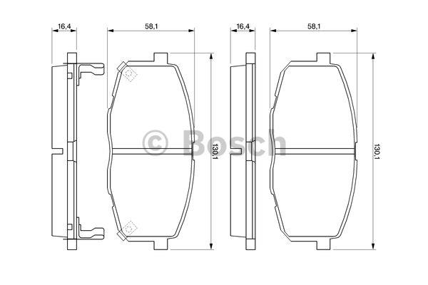 Brake pad set Bosch 0 986 424 811