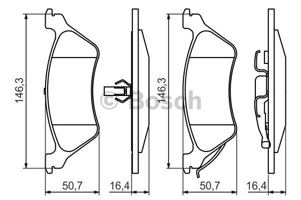 Bosch Brake pad set – price 165 PLN