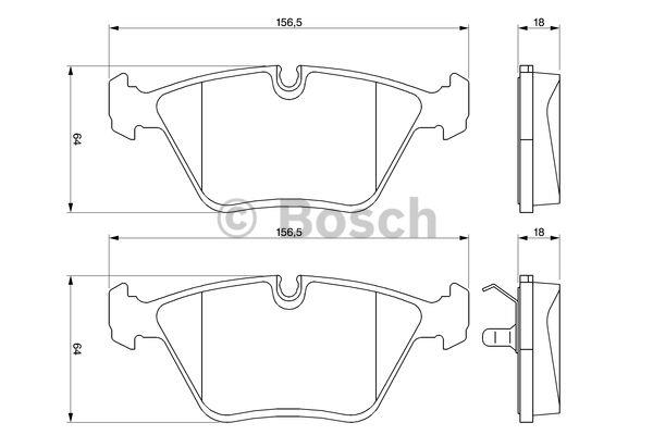 Bosch Brake pad set – price 174 PLN