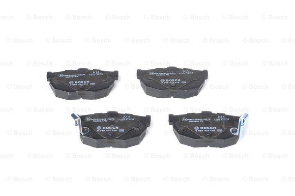 Rear brake pad set Bosch 0 986 424 418