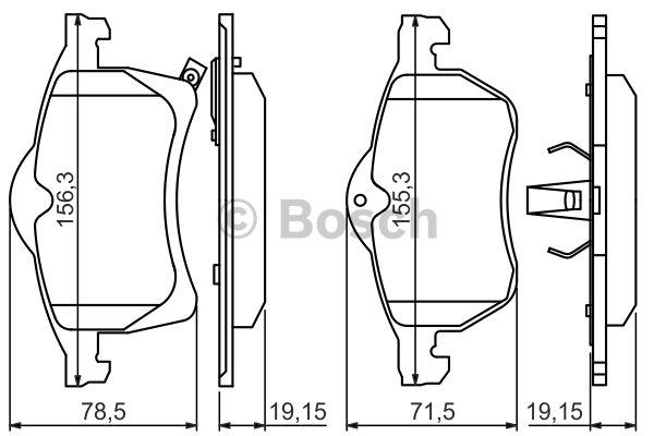 Bosch Brake pad set – price 114 PLN