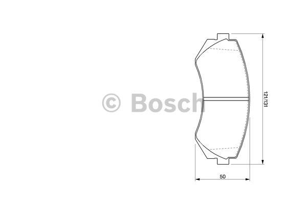 Brake Pad Set, disc brake Bosch 0 986 424 489
