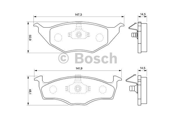Bosch Brake pad set – price 121 PLN