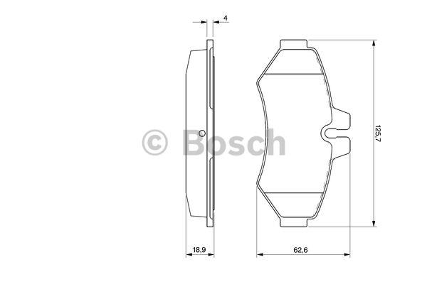Bosch Brake pad set – price 120 PLN