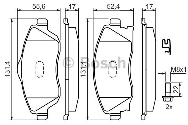 Bosch Brake pad set – price [object Object] PLN