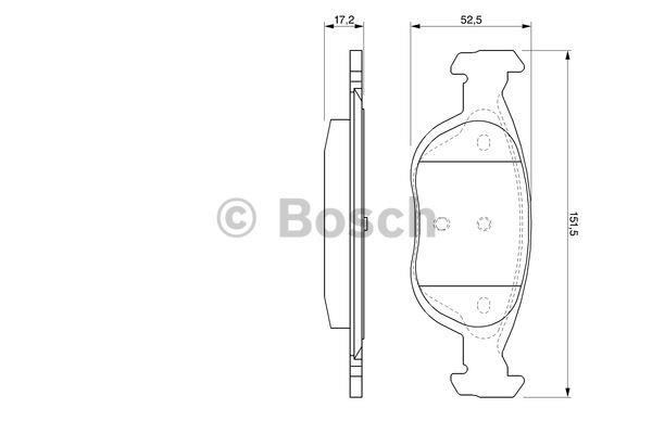 Bosch Brake pad set – price [object Object] PLN