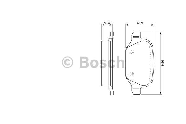 Bosch Brake pad set – price 118 PLN