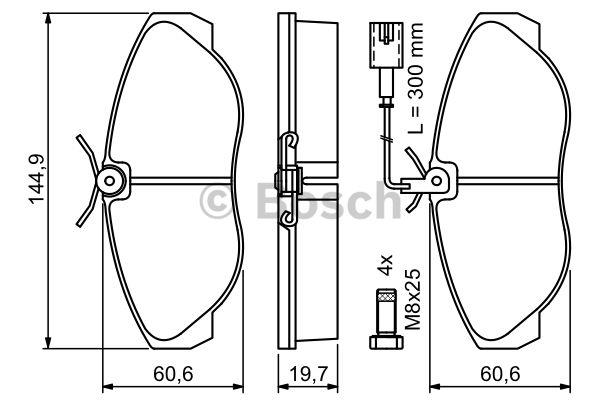 Bosch Brake pad set – price 229 PLN