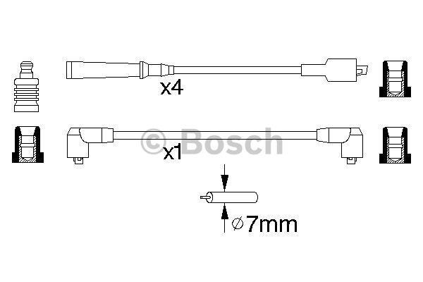 Ignition lead set Bosch 0 986 356 773